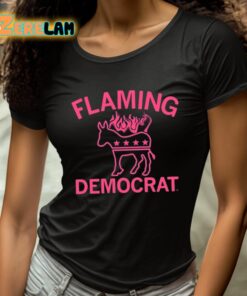 Flaming Democrat Horse Shirt 4 1