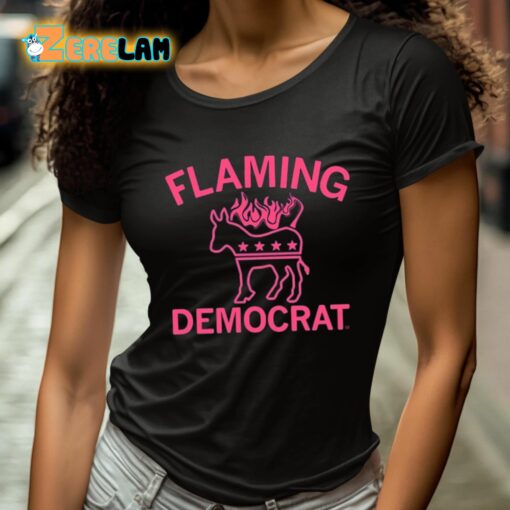 Flaming Democrat Horse Shirt