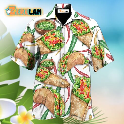 Food Burritos Make Me Happy Delicious Meal Hawaiian Shirt