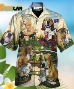 Funny Dog Golf Cart This Is How I Roll Hawaiian Shirt