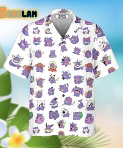 Gengar Cosplay Pokemon Hawaiian Shirt