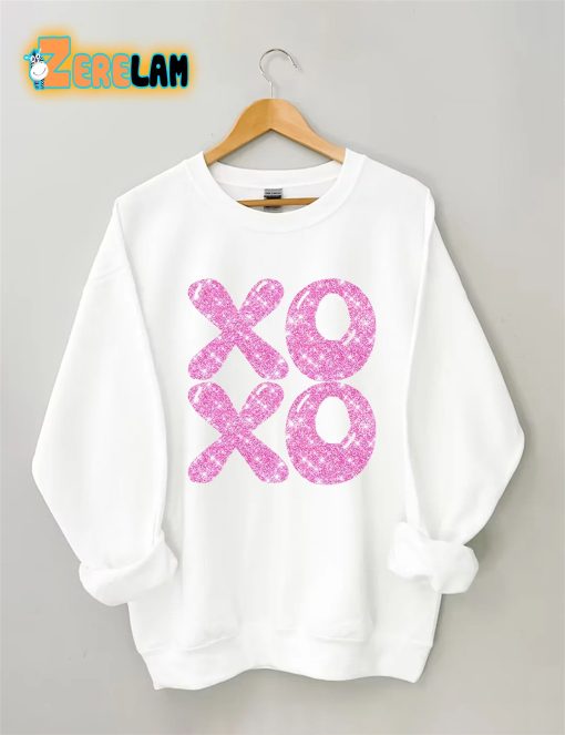 Glitter XOXO Valentines Day Sweatshirt