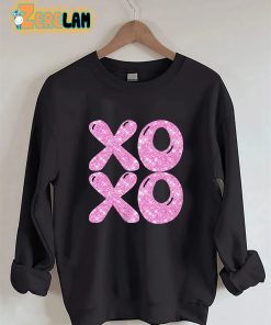 Glitter XOXO Valentines Day Sweatshirt 3