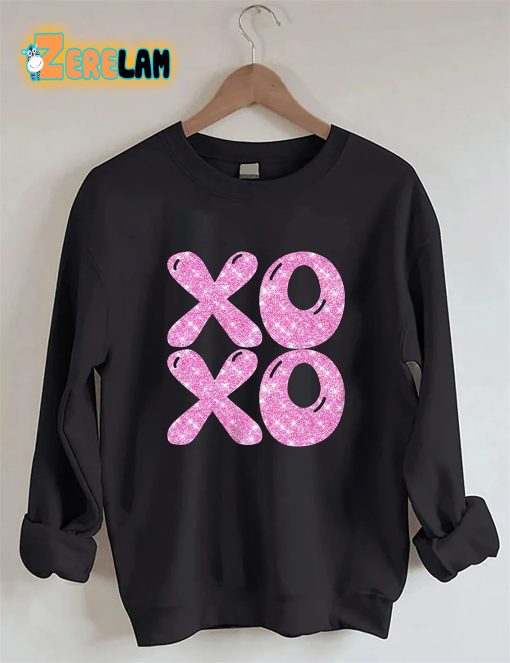 Glitter XOXO Valentines Day Sweatshirt