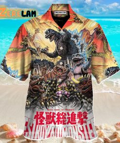 Godzilla Movie Hawaiian Shirt