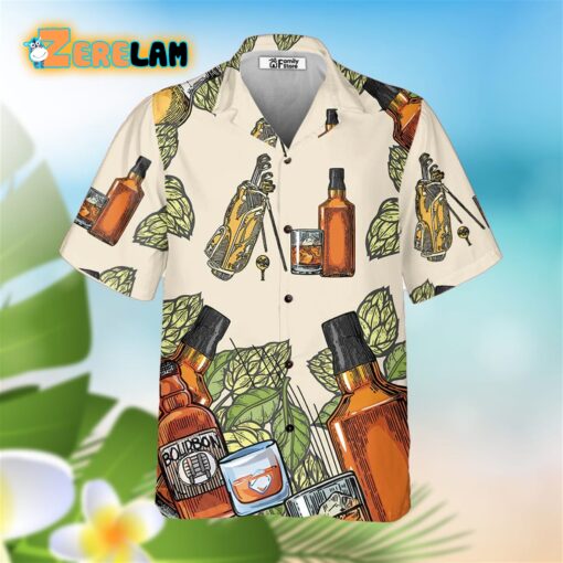 Golf And Bourbon I Like Hawaiian Shirt