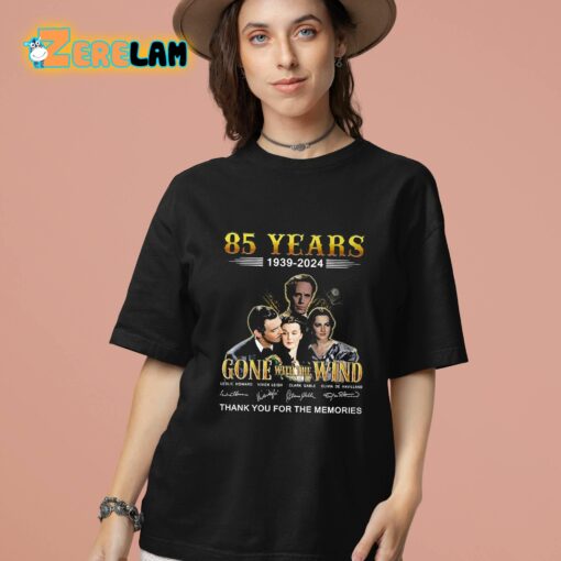 Gone With The Wind 85 Years Thank You For The Memories Shirt