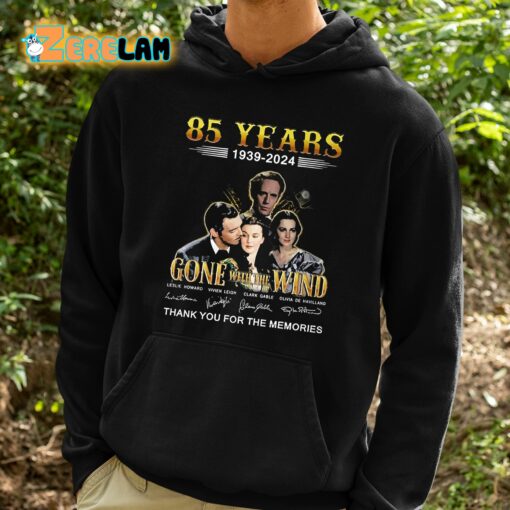 Gone With The Wind 85 Years Thank You For The Memories Shirt