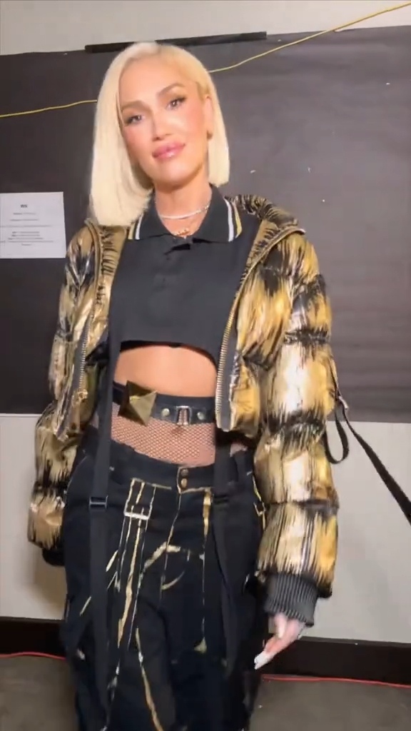 Gwen Stefani shows off her toned abs in ripped shirt and baggy pants hours before new The Voice episode