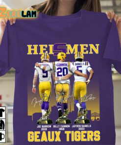 Heismen Joe Burrow Billy Cannon Jayden Daniels Geaux Tigers Shirt