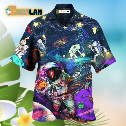 Hippie Peace Life In To The Galaxy Sky Hawaiian Shirt