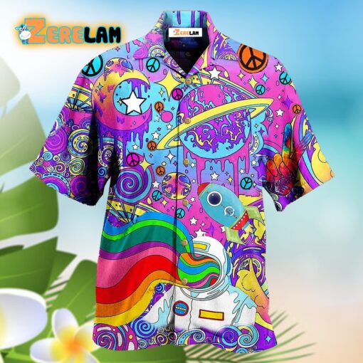 Hippie Planet Peace The Colorful Of Life Hawaiian Shirt