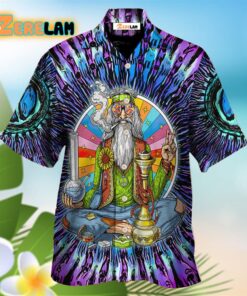Hippie Stoner Peace Love Hawaiian Shirt