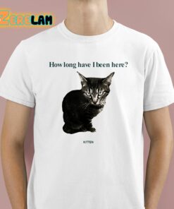 How Long Have I Been Here Kitten Shirt 1 1