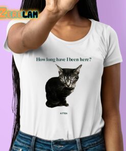 How Long Have I Been Here Kitten Shirt 6 1