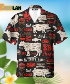 I Love The Smell Of BBQ In The Morning Barbeque Black Aloha Hawaiian Shirt