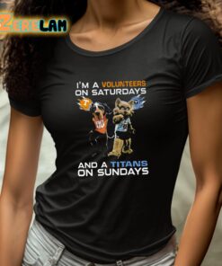 Im A Volunteers On Saturdays And A Titans On Sundays Shirt 4 1