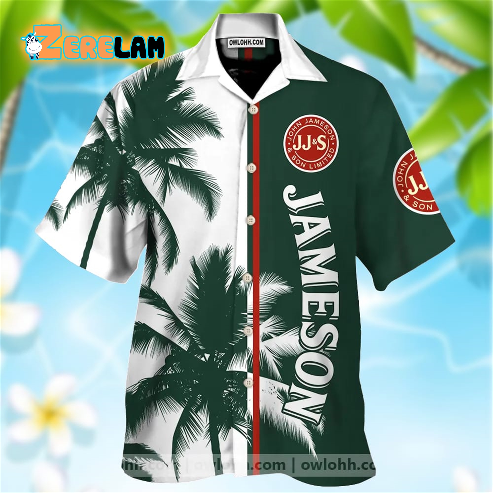 Jameson Irish Whiskey Hawaiian Shirt - Zerelam