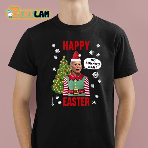 Joe Biden Xmas Happy Easter No Bunnies Man Shirt