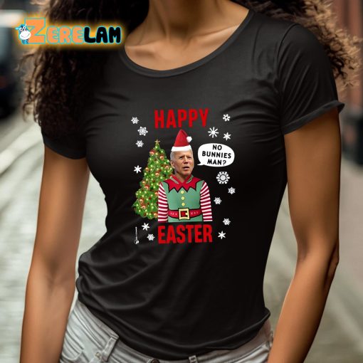 Joe Biden Xmas Happy Easter No Bunnies Man Shirt