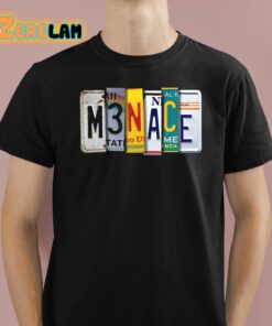 Kanel Joseph Menace License Plate Shirt