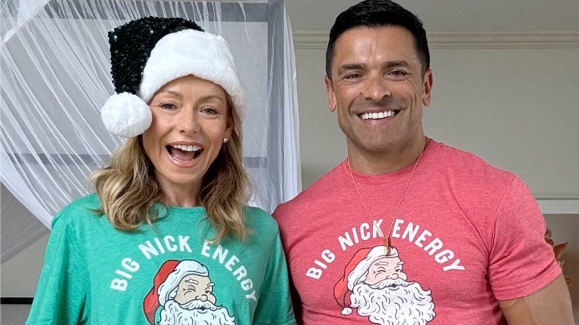 Kelly and Mark on Big Nick Energy Shirt