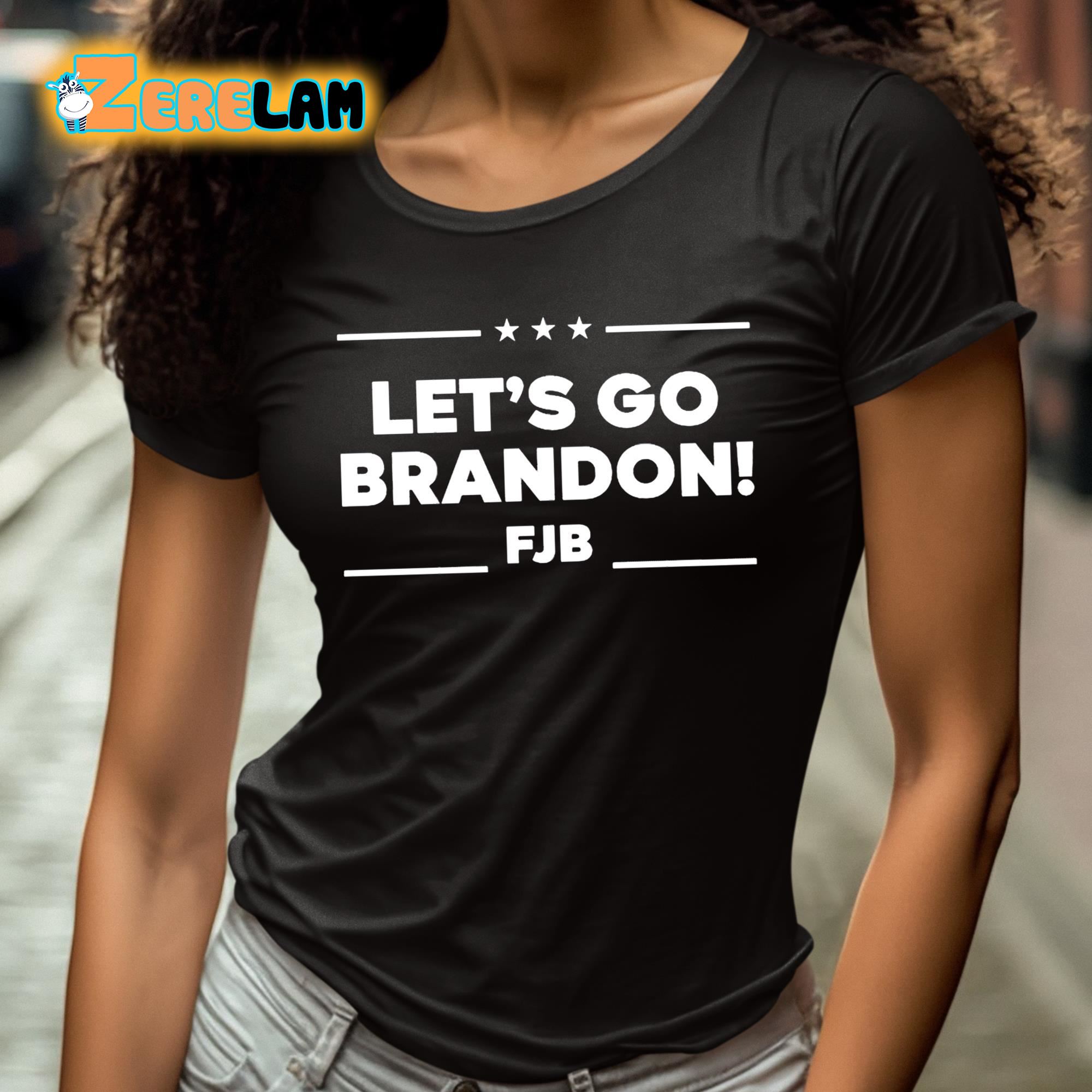 Let's Go Brandon Long Sleeve Dry Fit T Shirt - White