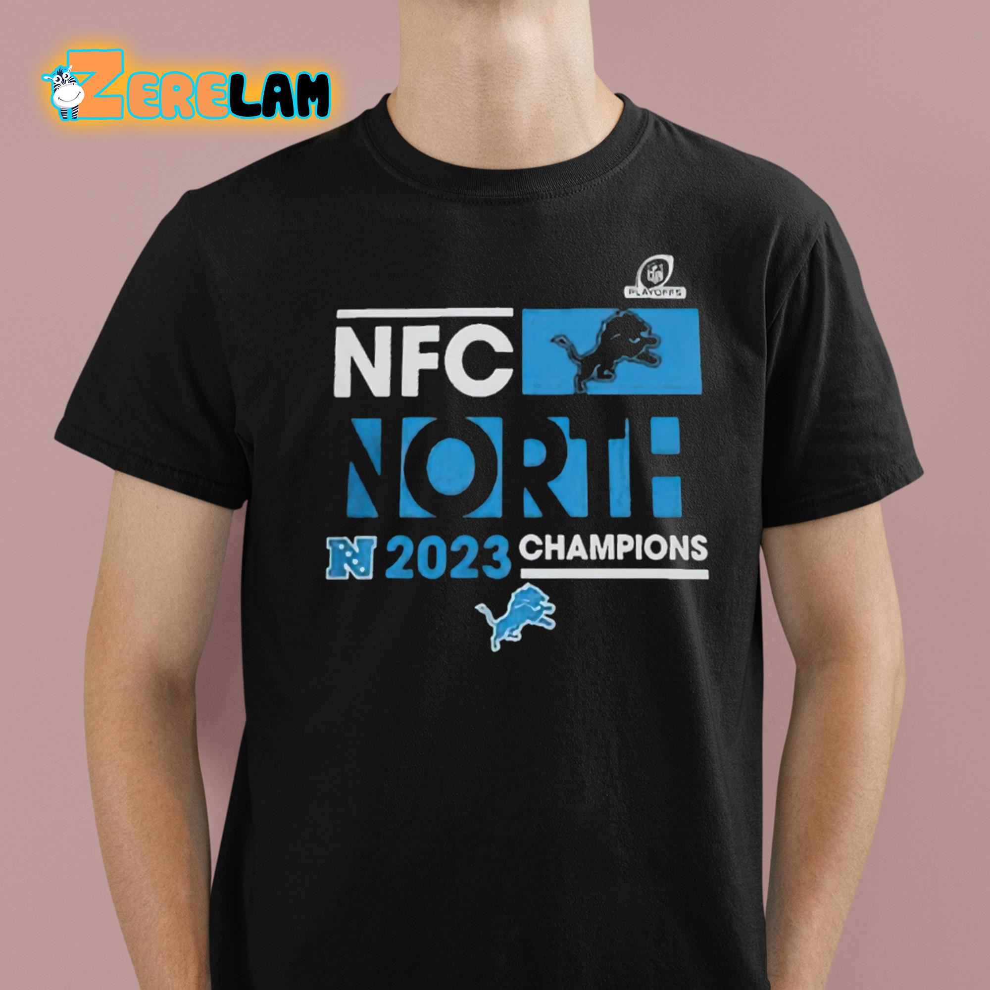 Lions Playoff 2023 NFC North Division Champions Shirt Zerelam