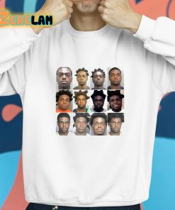 List Of Kodak BlackS Mugshots Shirt 8 1