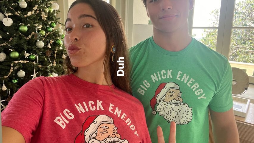 Lola Consuelos and brother on Big Nick Energy Shirt