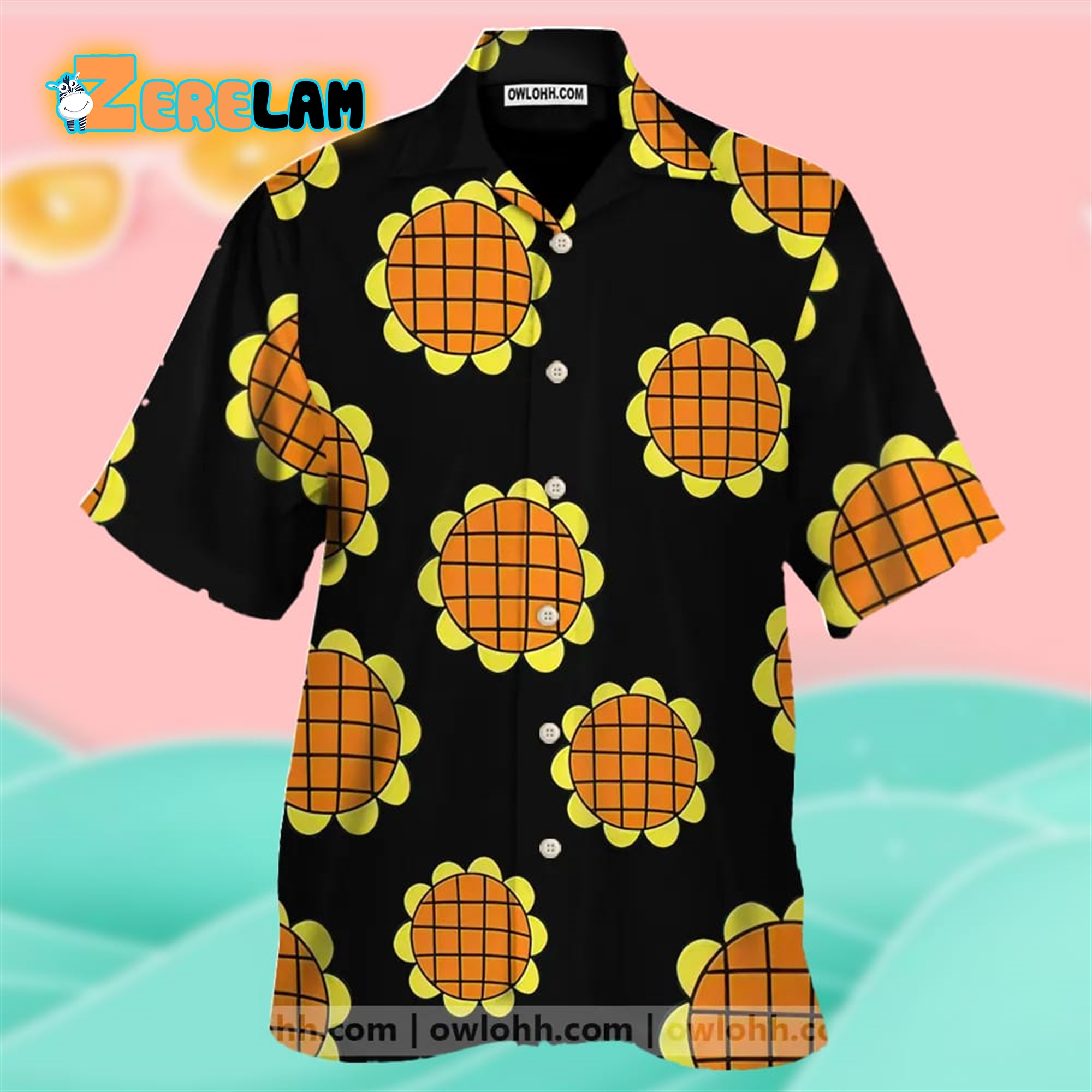 Monkey D. Luffy Dressrosa One Piece Button Up Hawaiian Shirt