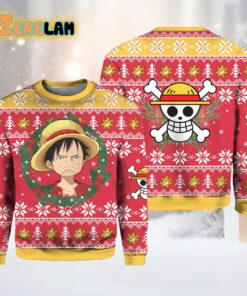 Luffy One Piece Anime Ugly Christmas Sweater