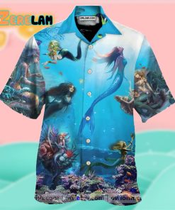 Mermaid Ocean Life Hawaiian Shirt