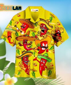 Mexican Chili Cinco De Mayo Yellow Hawaiian Shirt