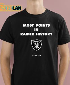 Most Points In Raider History 12.14.23 Shirt