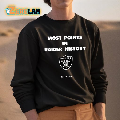 Most Points In Raider History 12.14.23 Shirt