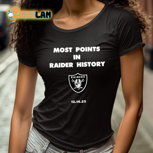 Most Points In Raider History 12.14.23 Shirt