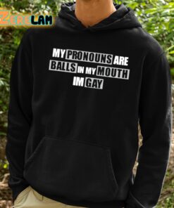 My Pronouns Are Balls In My Mouth Im Gay Shirt 2 1
