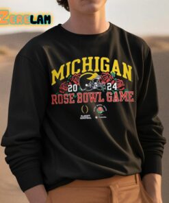 Nate Lewis Michigan 2024 Rose Bowl Game Shirt 3 1