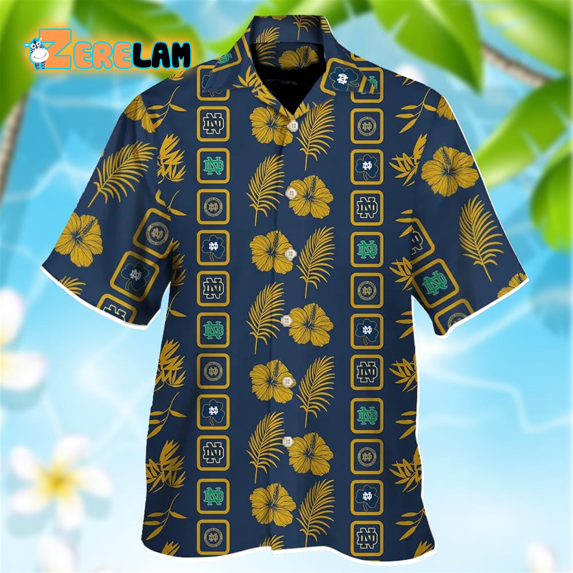 Notre Dame Fighting Irish Hawaiian Shirt - Zerelam