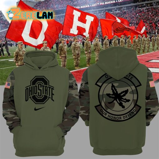 Ohio State Our Honor Defend Military Hoodie