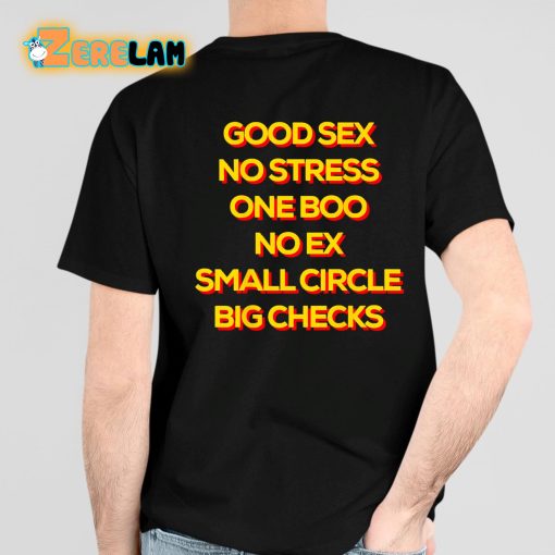 Oomf Magazine Good Sex No Stress One Boo No Ex Small Circle Big Checks Shirt
