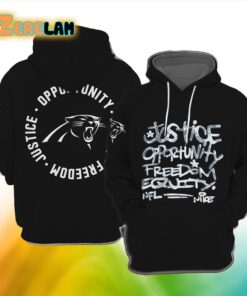 Panthers Justice Opportunity Equity Freedom Hoodie