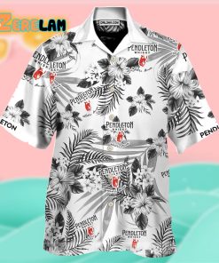 Pendleton Whisky Hawaiian Shirt White Men Women Beach Wear Short Sleeve Hawaii Shirt