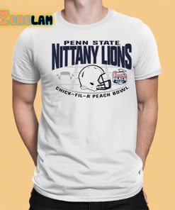 Penn State Nittany Lions Generic Helmet 2023 Peach Bowl Shirt 1 1