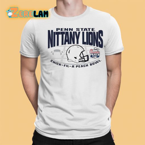 Penn State Nittany Lions Generic Helmet 2023 Peach Bowl Shirt