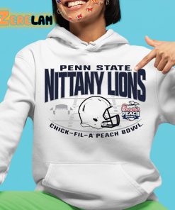 Penn State Nittany Lions Generic Helmet 2023 Peach Bowl Shirt 4 1