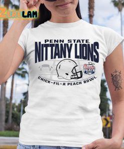 Penn State Nittany Lions Generic Helmet 2023 Peach Bowl Shirt 6 1