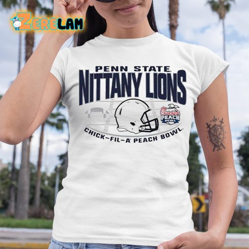 Penn State Nittany Lions Generic Helmet 2023 Peach Bowl Shirt