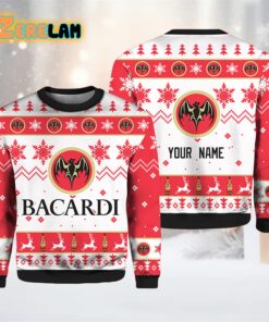 Personalized Name Bacardi Ugly Christmas Sweater